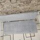 Banc, banquette vintage en tissu et métal style Knoll