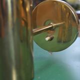 Pair of wall lamps brass and blown glass, Denmark 1960