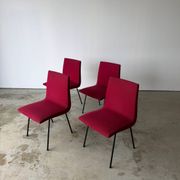 Set of 4 designer chairs model CM 145 by Pierre Paulin