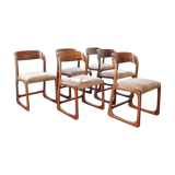 Suite of 6 Baumann sled chairs
