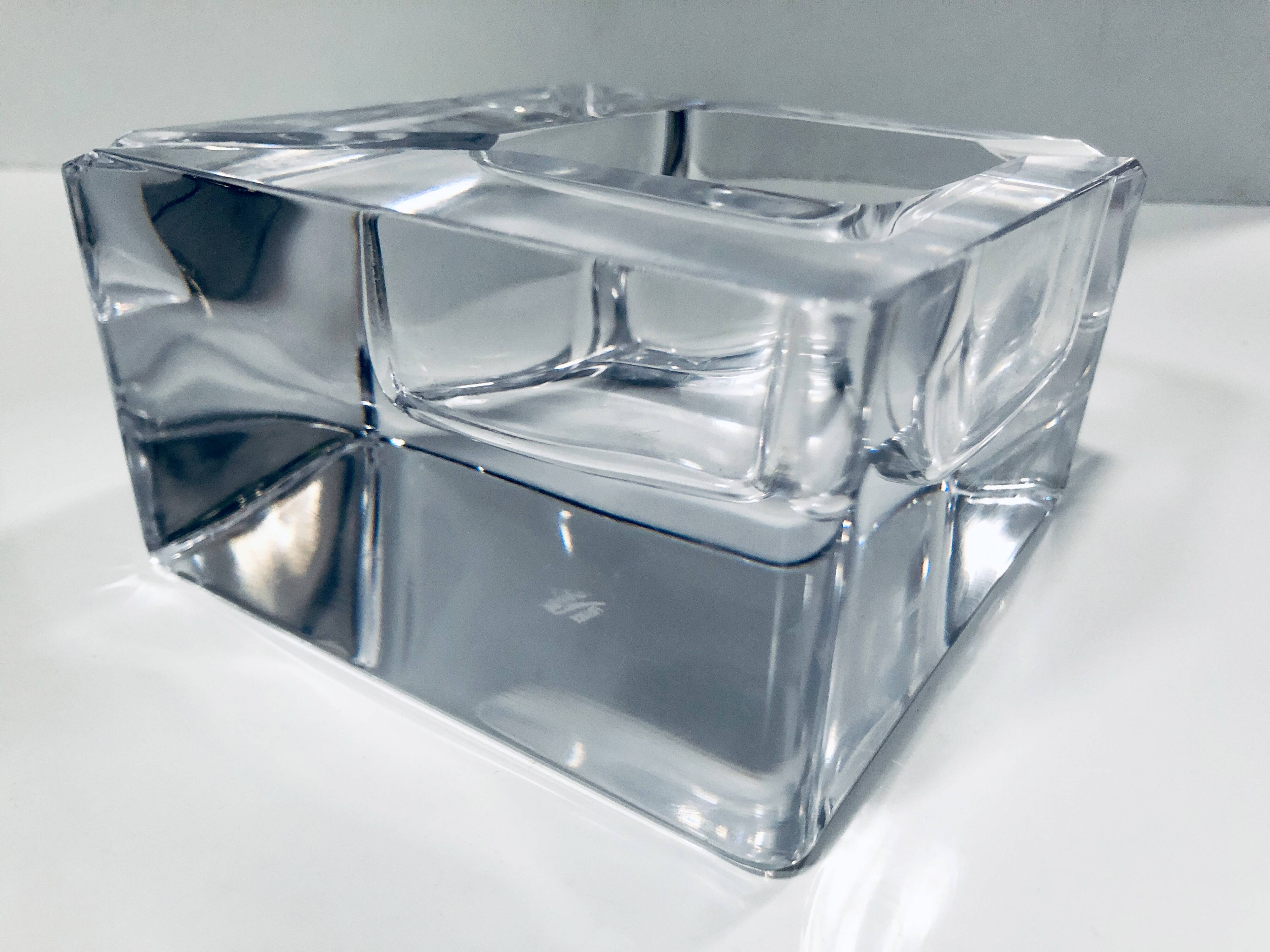 Large Vintage Ashtray • Crystal • Sèvres France • 1970