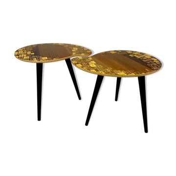 Paire de tables basses haricot Zoe Murphy
