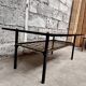 Table noir basse Formica noir vintage design