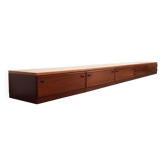 Meuble bas en acajou, design danois, années 1970, fabriqué au Danemark