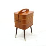 Coffre de rangement danois en contreplaqué, années 1970