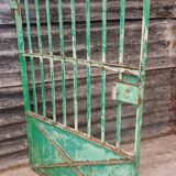 Antique garden gate iron door green 100x150cm
