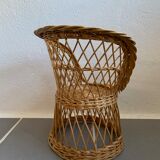 Vintage wicker child chair