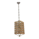 Bronze Pink Crystal Light Pendant 1960’s