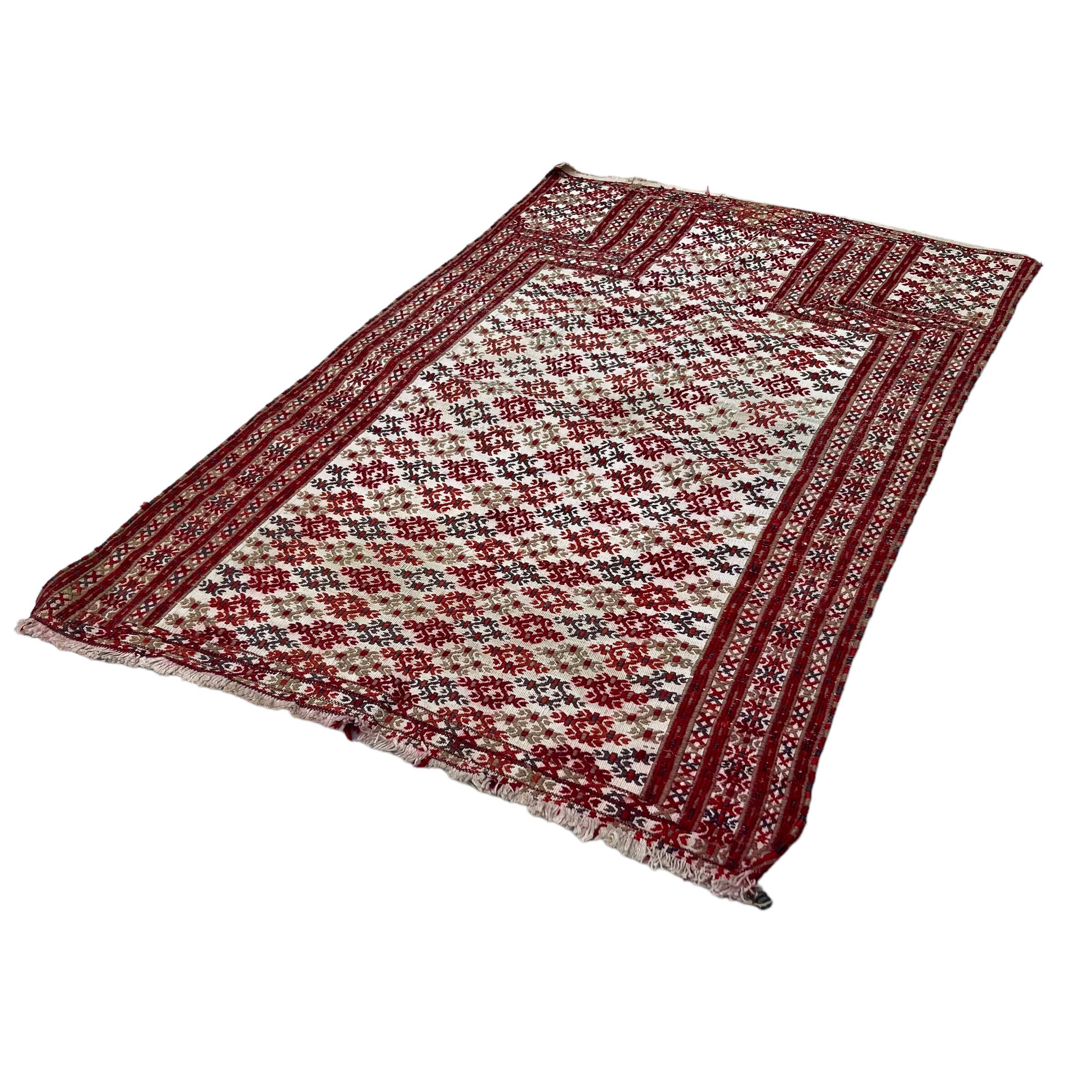 Vintage turkish cicim  rug, 105 x 70 cm