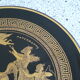 Assiette grecque décor or 24 carats