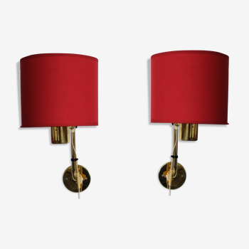 Pair V-393 sconces by Hans-Agne Jakobsson for AB Markaryd Sweden