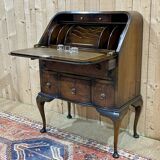 1930s English walnut back desk