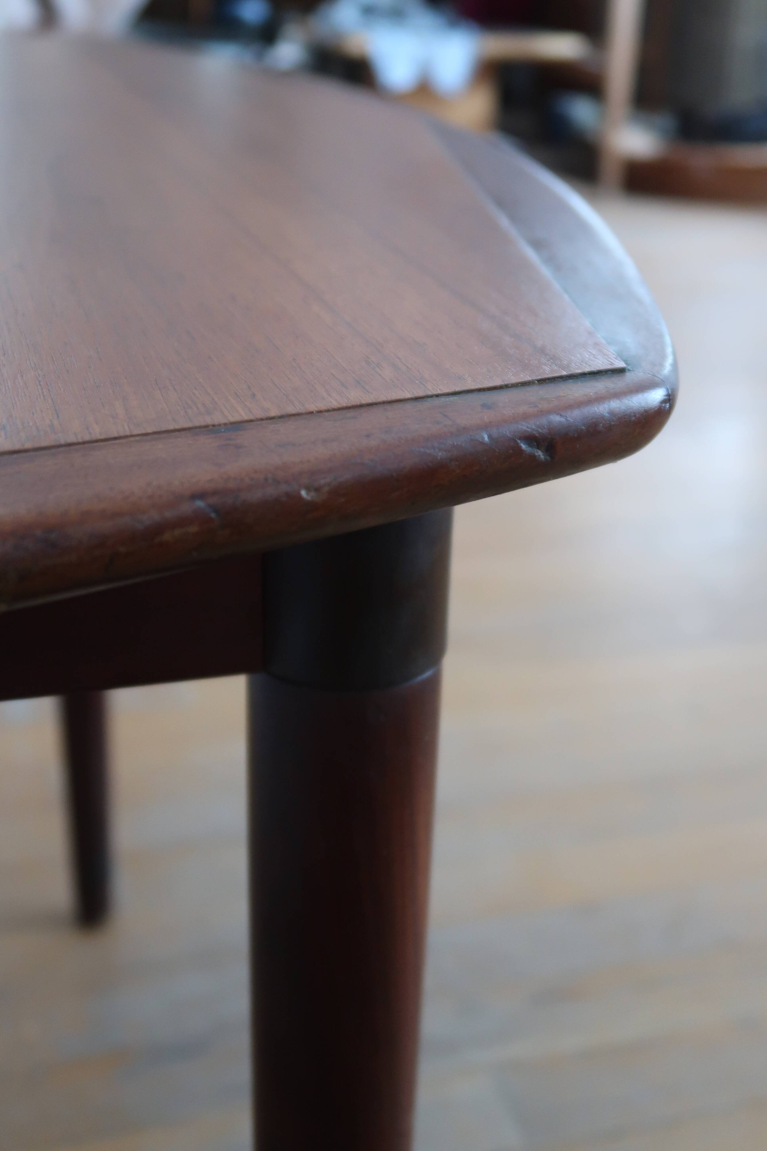 Scandinavian square dining table