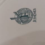 Set of 3 flat plates terre de fer St-Amand