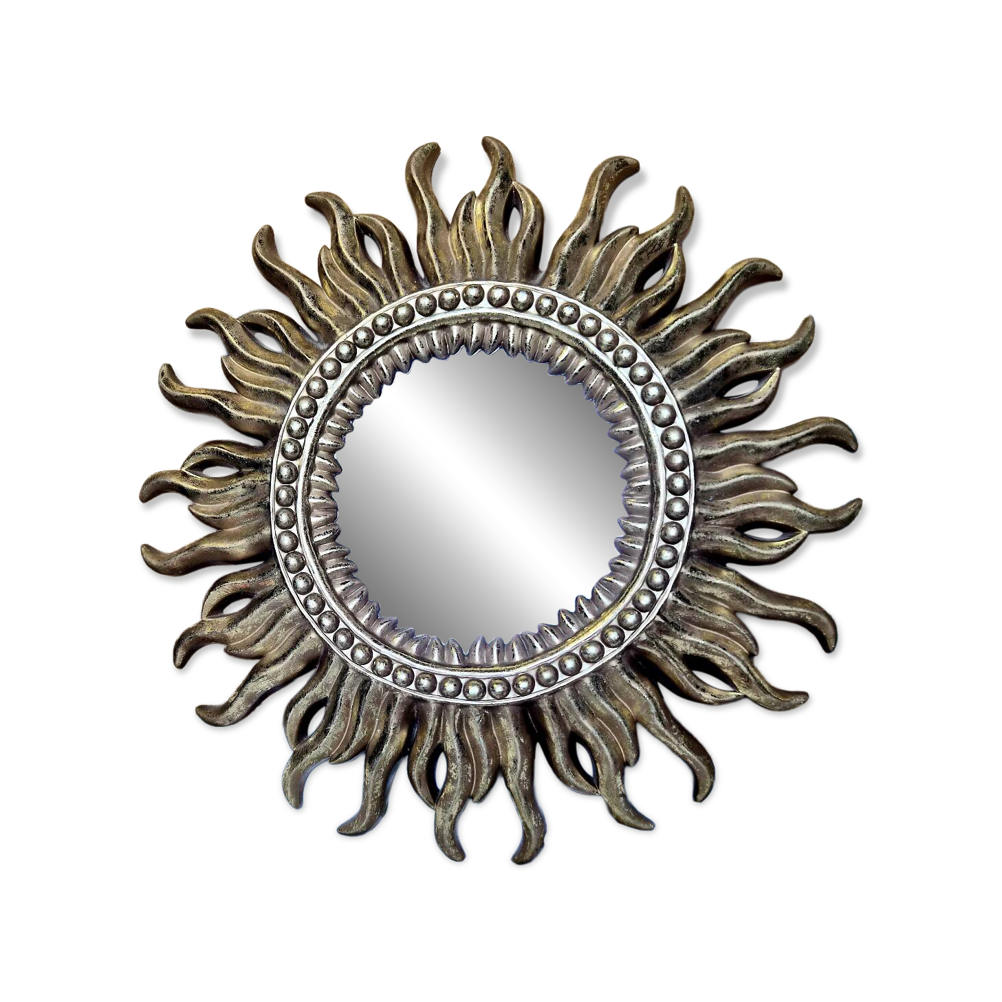 Vintage Gold Sun Mirror – A Mid-Century Classic for a Stylish Décor