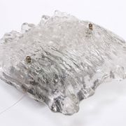 Large wall lamp Peil & Putzler ice glass, 1960 Germany