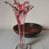 Vase soliflore free-form blown glass