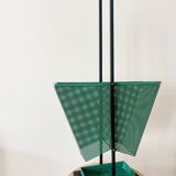 Vintage Green and black Metal Umbrella Stand, Rockabilly Style, 1950s