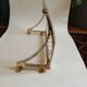 Old brass train luggage rack