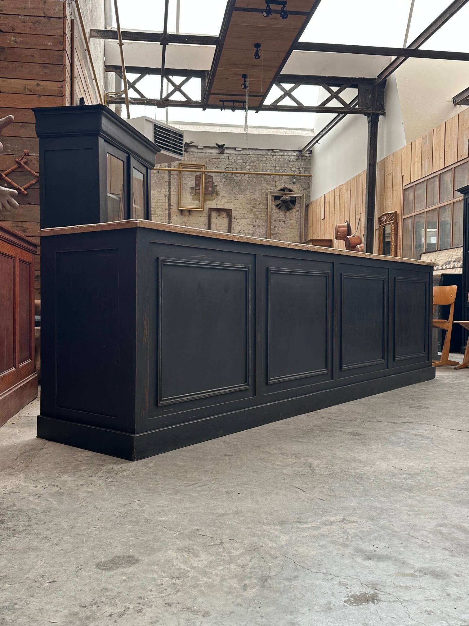 Large Mid-20th Century Store Counter