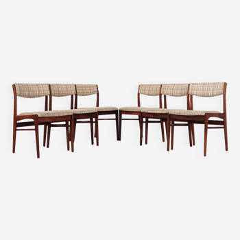 Set of six rosewood chairs, Danish design, 1970s, manufacture: Thorsø Møbelfabrik