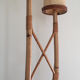 Lampadaire vintage en rotin