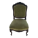 Louis 15 style green velvet chair