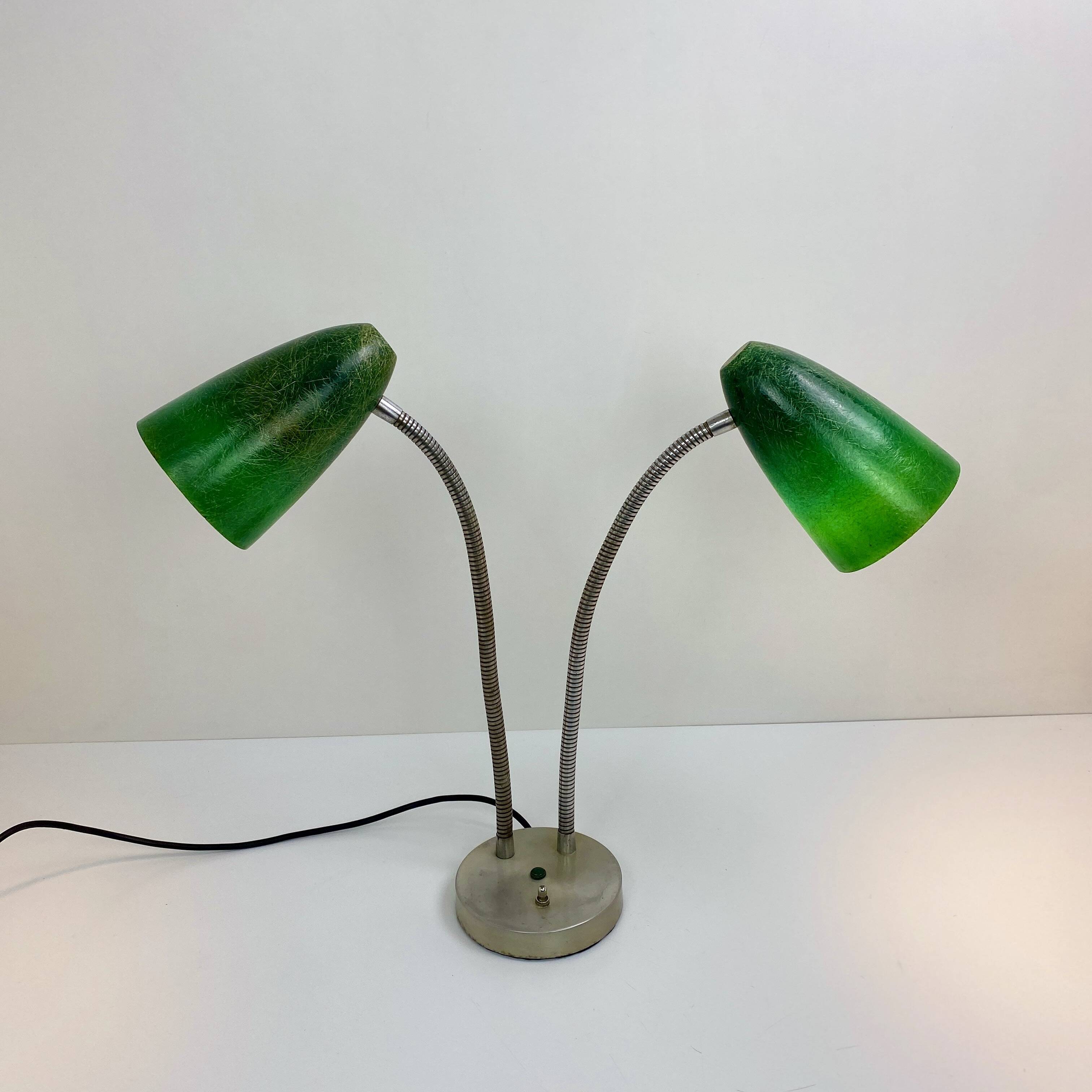 American double lamp, fiberglass, 1950, Prescoli