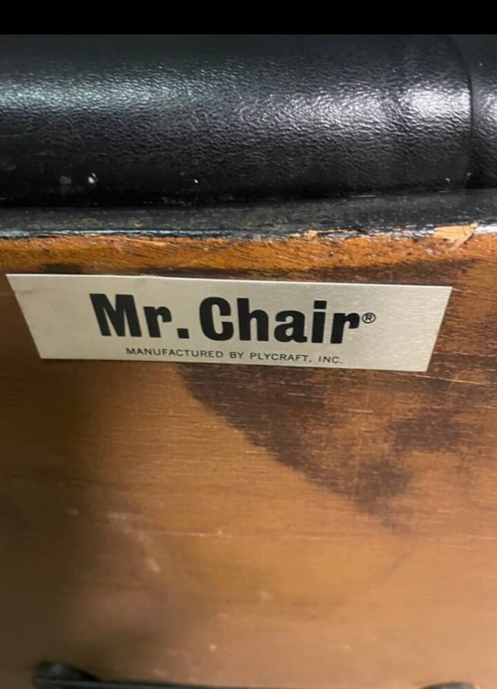 Iconic "Mr. Chair" Armchair & Ottoman – George Mulhauser for Plycra