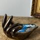 Vallauris iridescent ceramic hand emptier