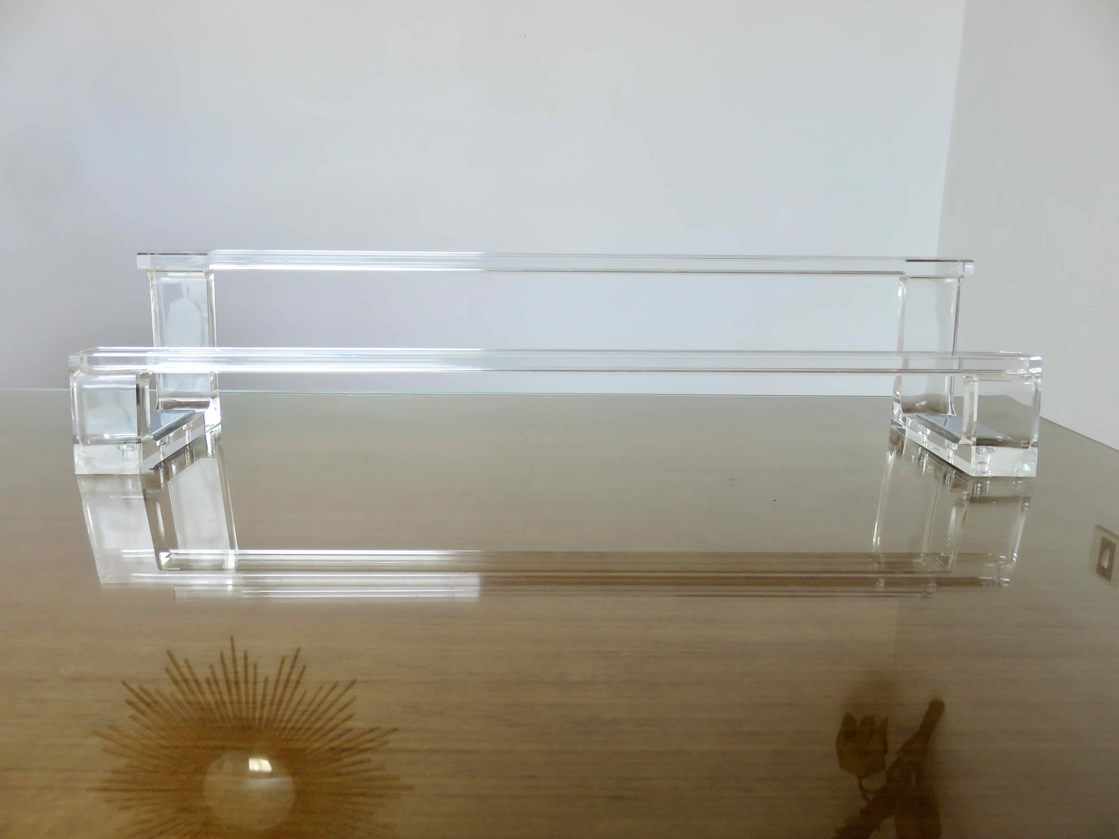 Plexiglas towel rack 70s