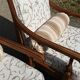 Louis XVI style armchairs in solid cherry wood