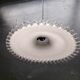 Opaline glass pendant light