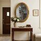 Miroir ovale style Louis XV doré miroir biseauté