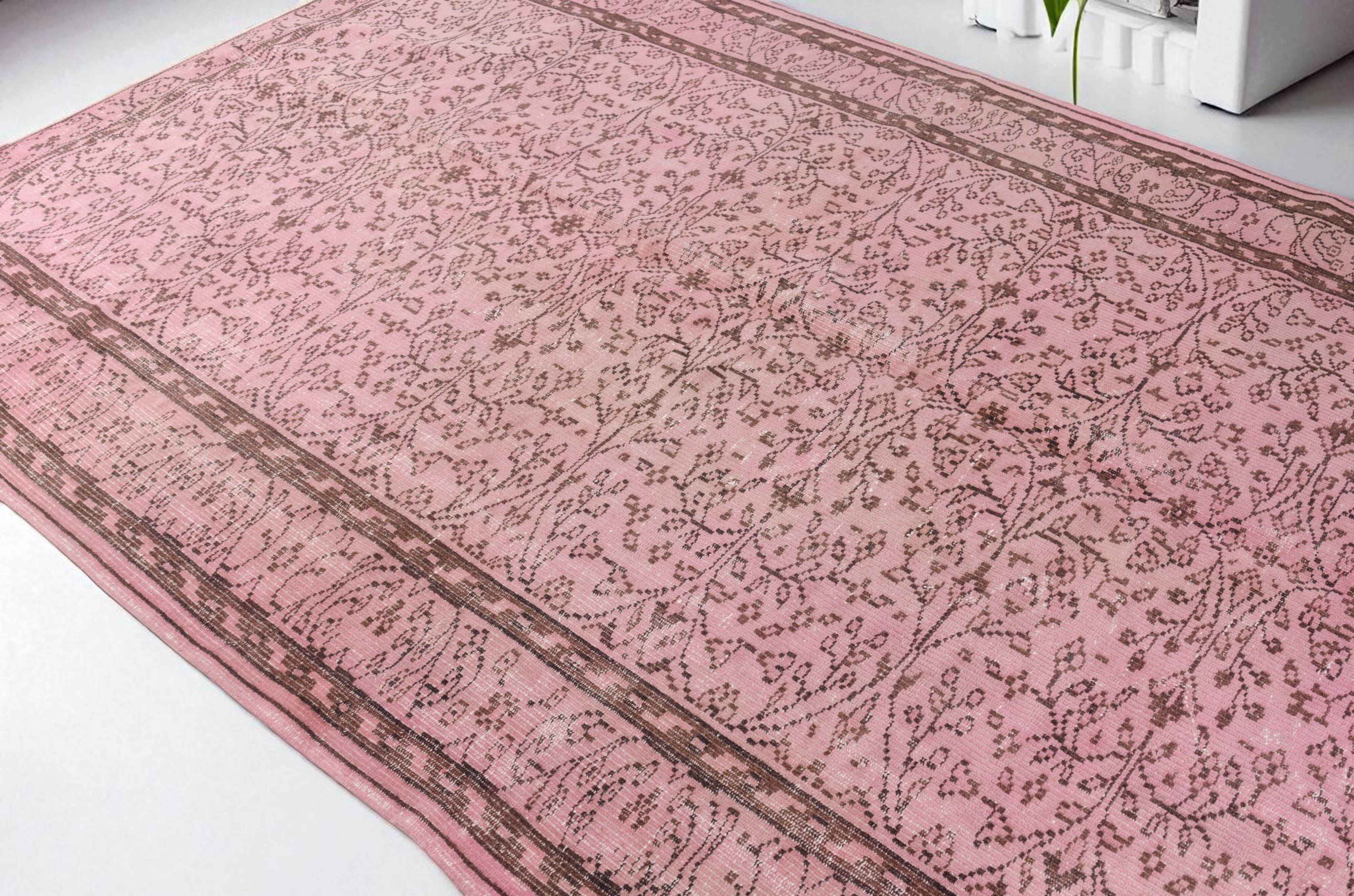 Home Living Oushak Pink Rug sku2520