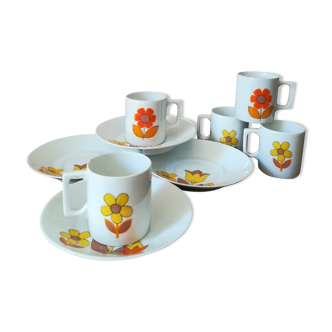 5 porcelain espresso cups