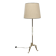 Bronze and white marble floor lamp 1960