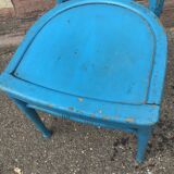 Vintage wooden bistro chair painted 1930