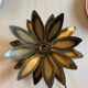Metal flower wall light