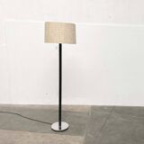 Leather floor lamp Model Flet modern Danish mid-century by Jo Hammerborg for Fog & Mørup, 1960s