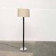 Lampadaire en cuir modèle Flet par Jo Hammerborg pour Fog & Mørup, Danemark années 1960