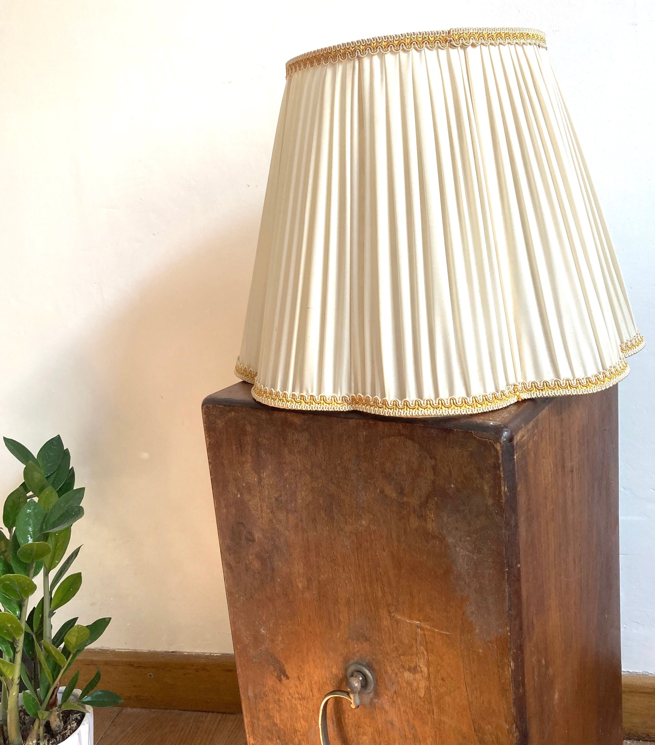 Vintage pleated lampshade