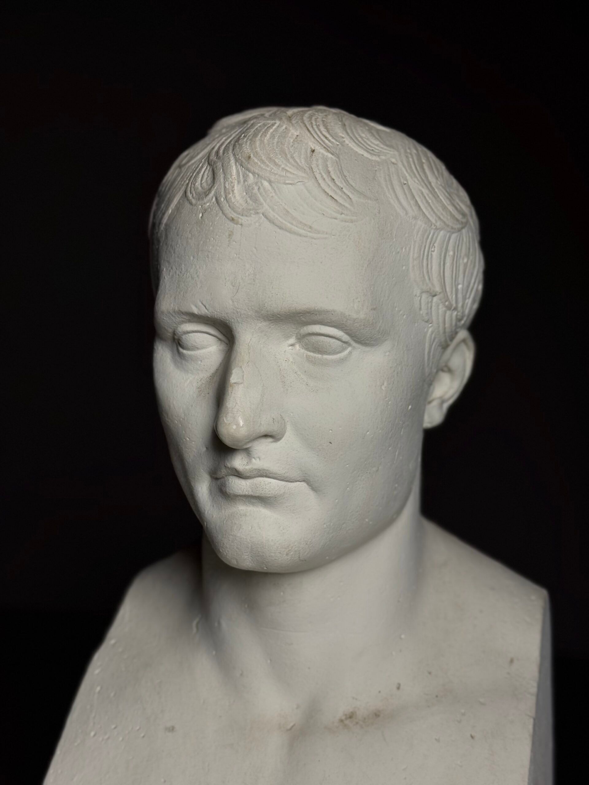 Buste de Napoléon en plâtre, 20e siècle.
