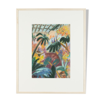 Botanical garden, pastel on paper, 49 x 60 cm
