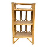 Small rattan bookcase bedside cabinet