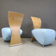 Pair of Bobo lounge chairs by Dietmar Scharping for Dauphin, 2000s