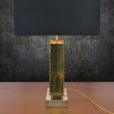 Lampe de table en laiton massif 1970
