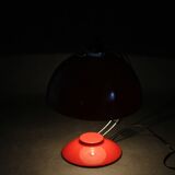 Lampe de table rouge des années 1970, Tchécoslovaquie