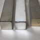 Set of 3 candle holders silver metal