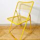 Ted Net folding chair by Niels Gammelgaard for Ikea, 1980s Yellow